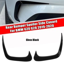 Spoiler laterale paraurti posteriore nero lucido per BMW Serie 3 G20 G28 2019-2020