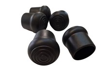 Tappi Puntali Tondi Base Bombata Sedie Tavoli Plastica Nero mm.38 Pz.4 BIEMME