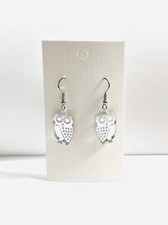 Gufo Goccia Orecchini Argento