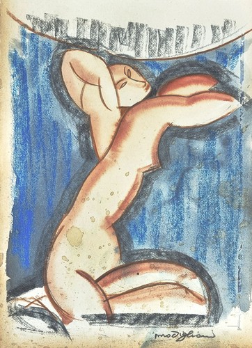 Modigliani 002245 drawing - modigliani, on