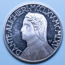 DANTE ALIGHIERI MEDAGLIA 1965