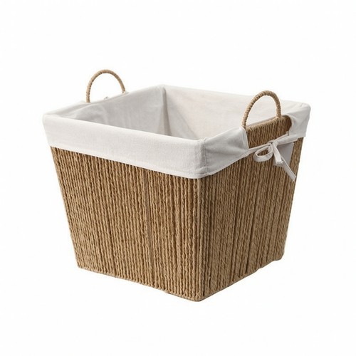 Cesto intrecciato con fodera - cesto,