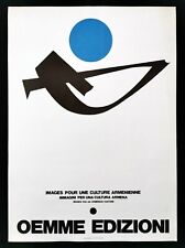 OEMME EDIZIONI poster manifesto Cultura Armena Armenian Culture Armienne K4