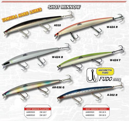 Shot minnow 16cm artificiali - minnow,