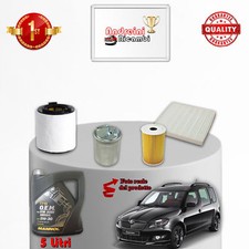 KIT TAGLIANDO FILTRI E OLIO SKODA ROOMSTER 1.6 TDI 77KW 105CV DAL 2014 ->
