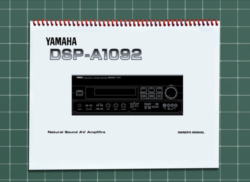 Yamaha dsp a1092 - yamaha, manuale