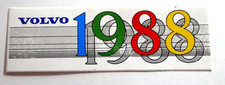 Adesivo Pubblicitario Volvo 1988 Automobile Svedese D'Epoca