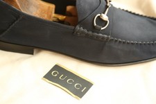 Mocassini scarpe Gucci blu in