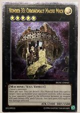 YuGiOh! Numero 33: Chronomaly Machu Mech (ultima rara) REDU-EN043 illimitato quasi nuovo