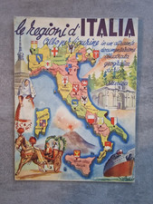 Cartoncino pubblicitario Album Le Regioni d'Italia B.E.A 1954 introvabile