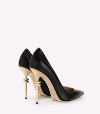 Sandali Nero ELISABETTA FRANCHI Iconico Pelle tacco metallo decollete