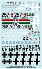 TAURO MODEL TM48/523 INSEGNE E NUMERI REGIA AERONAUTICA SCALA 1:48 