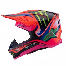 Casco Alpinestars S-M10 MX - Deegan Monster Replica ECE06 (arancione/viola/rosa)