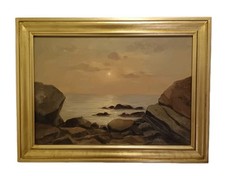 Franco Biondi (Livorno 1932-1987) dipinto olio su tela epoca XX Secolo