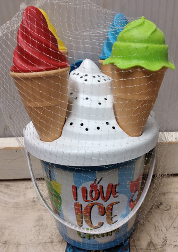 Cestino mare con coni gelato - con,