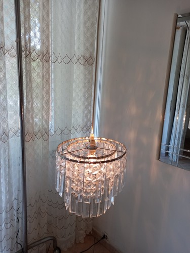 Lampadario con cristalli