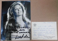 Rare Dalida Autographed Photo