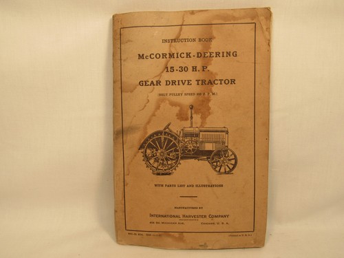 Libretto istruzioni trattore
