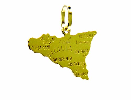 Ciondolo sicilia oro - , giallo