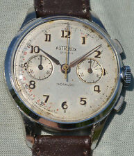 Chronograph Due Contatori ASTROLUX Cassa Cromata Rarissimo Movimento Valjoux 92