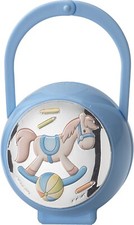 Set Box e Spilla Porta Ciuccio con Catena Cavallo Celeste Atelier M 1036 C