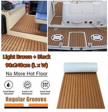 EVA Schiuma Barca Pavimentazione Mat Marine Yacht Decking Pad Marrone 90x240cm