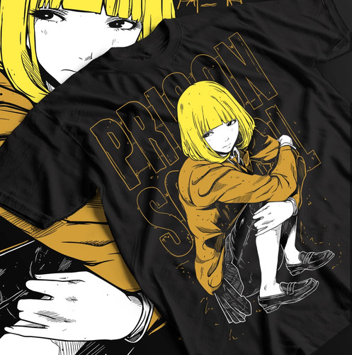 Shirt nera anime prison - anime,