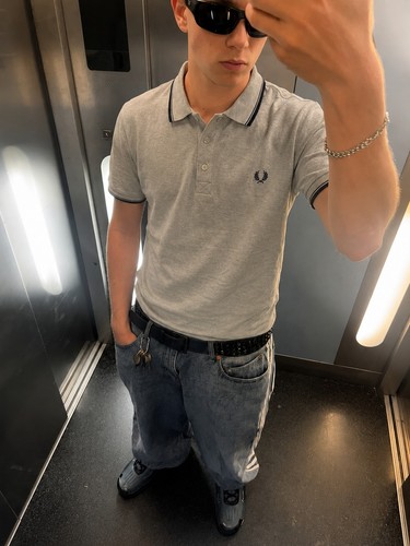 Polo fred perry grigia - fred,