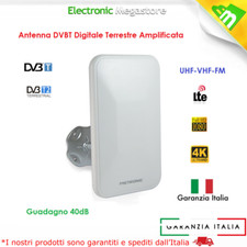 ANTENNA TV TELEVISIONE DIGITALE TERRESTRE DVB-T INTERNO/ESTERNO CON FILTRO LTE A