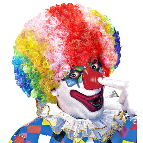 Parrucca clown pagliaccio - parrucca,
