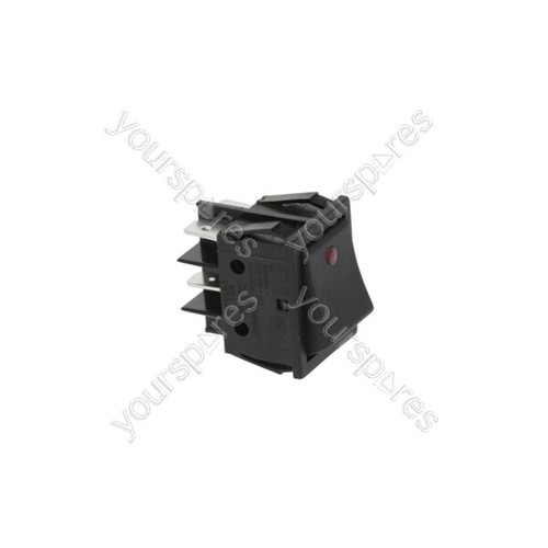 Interruttore bipolare nero 16a - bipolare,