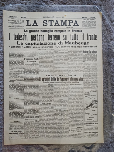 Giornale stampa settembre - giornale, 9