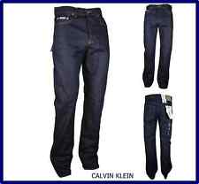 Jeans Uomo Calvin Klein CK Pantaloni gamba dritta regular fit a Vita Alta 44 Blu