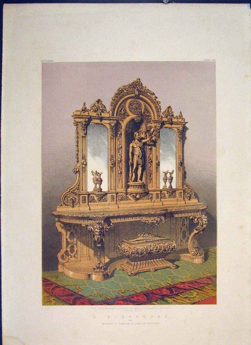 Credenza antica stampa
