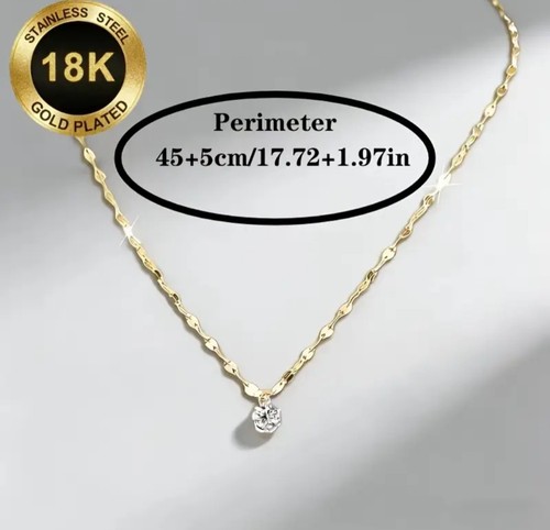 Collana donna acciaio 316l oro - acciaio,