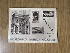 CARTOLINA XIV GIORNATA FILATELICA NAZIONALE 1941 MILANO VIAGGIATA HH