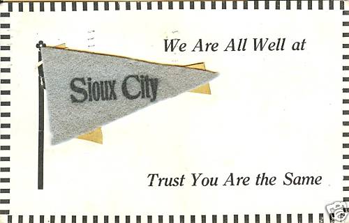 Sioux city un pennant - pennant, in