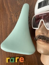 Sella Vintage NOS San Marco Concor Super Corsa Comfort Bianchi Celeste Verde