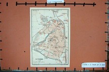 Antica Stampa Originale Mappa