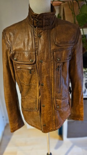 Giacca pelle acero belstaff - giacca,
