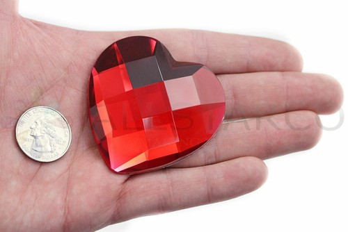 Grande cuore acrilico - mm,