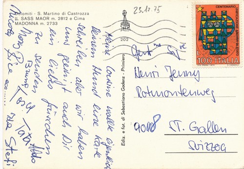 Italia 1975cartolina - 1975cartolina, x
