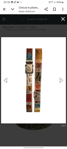 Cintura patchwork pitone - patchwork,