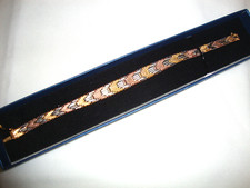 Bracciale vintage Argento 925 massiccio italiano placc oro giallo rosa bianco x