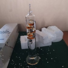 Termometro ambiente con sfere colorate galleggianti h.33 cm x 9 cm di base-usato