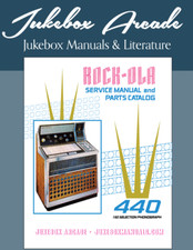 NUOVO! Rock-Ola 440, 160 Selezione Jukebox Manuale di Servizio e Elenco Ricambi a COLORE