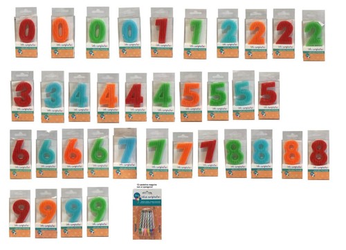 Candeline compleanno numeri - candeline,