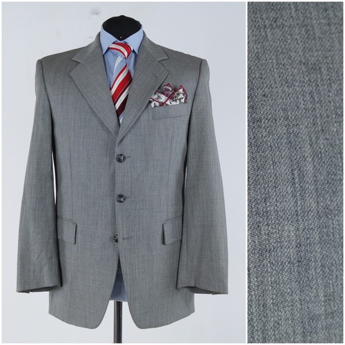 Blazer grigio uomo 42r - grigio, taglia