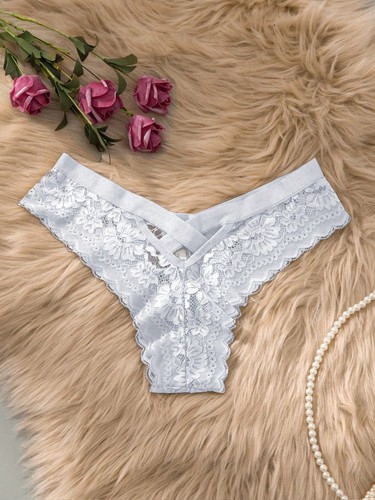 Slip donna sexy pizzo bianco