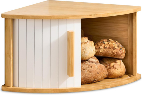 Portapane legno angolare con - legno,